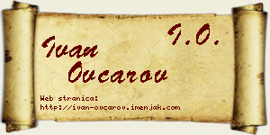 Ivan Ovčarov vizit kartica